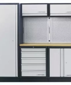 Système De Rangement Modulaire KRAFTWERK Mobilio - 3 éléments - Plan De Travail Multiplex - 3964A