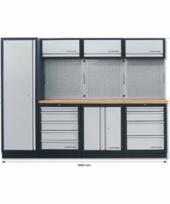 Système De Rangement Modulaire KRAFTWERK Mobilio - 4 éléments - Plan De Travail Inox - 3964BIX