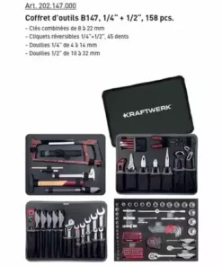 Coffret Outillage 158 Pièces KRAFTWERK - 202.147.000