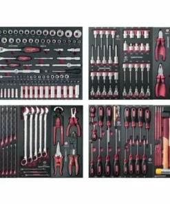 Assortiment D'outils Completo EVA 1/4+ 3/8+ 1/2 KRAFTWERK 219 Pièces - 105.528.000