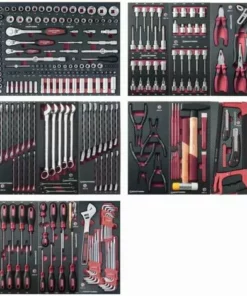 Assortiment D'outils Completo EVA 1/4+ 3/8+ 1/2 KRAFTWERK 280 Pièces - 105.530.000
