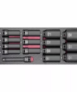 Insert De Douilles Impact Longues EVA 1/2 KRAFTWERK 15 Pièces - 105.204.000