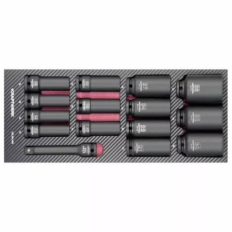 Insert De Douilles Impact Longues EVA 1/2 KRAFTWERK 15 Pièces - 105.204.000 3 Insert De Douilles Impact Longues EVA 1/2 KRAFTWERK 15 Pièces - 105.204.000