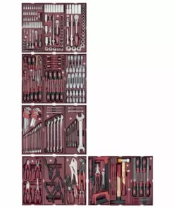 Assortiment D'outils 1/4 + 1/2 KRAFTWERK 290 Pièces - 105.509.000