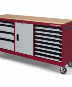 KRAFTWERK Soldes 28 Servante D'atelier Pro-Line Extra-largo KRAFTWERK 12 Tiroirs - 3936