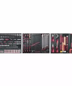 Assortiment D'outils Completo EVA 1/4+ 3/8+ 1/2 KRAFTWERK 187 Pièces - 105.516.000