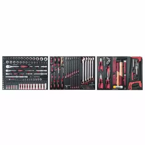 Assortiment D'outils Completo EVA 1/4+ 3/8+ 1/2 KRAFTWERK 187 Pièces - 105.516.000 3 Assortiment D'outils Completo EVA 1/4+ 3/8+ 1/2 KRAFTWERK 187 Pièces - 105.516.000