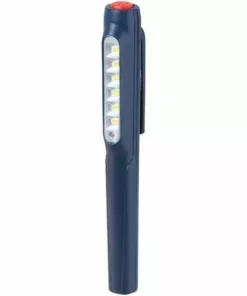 KRAFTWERK - Lampe Stylo 6+1 Leds Rechargeable Noir - 32058B