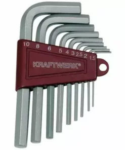 Jeu De 9 Clés Mâles 1.5-10 Mm Kraftwerk (implant 2ml)