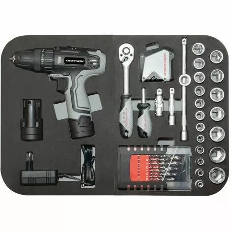 Boîte à Outils B160, 3/8" 162 Pcs Avec Powertool Kraftwerk 5 Boîte à Outils B160, 3/8" 162 Pcs Avec Powertool Kraftwerk – Image 3